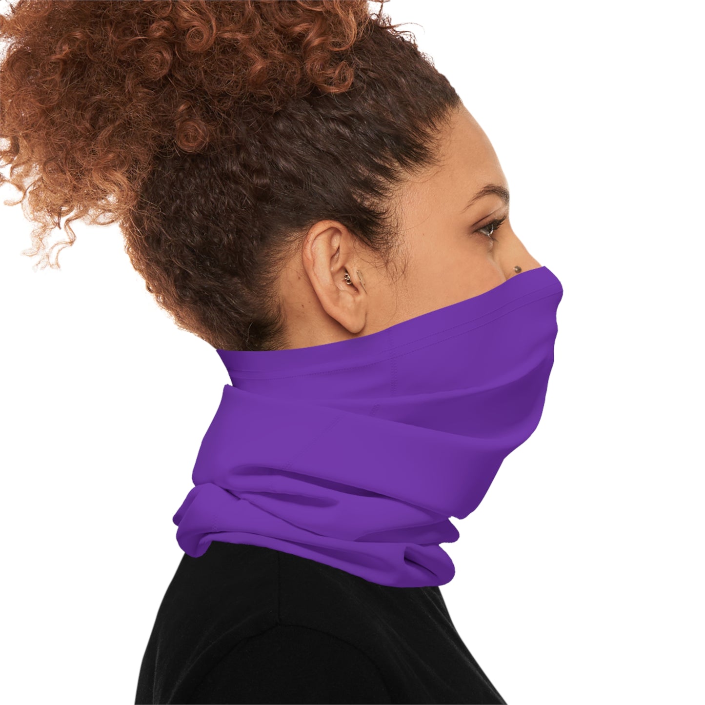 Purple Solo Color Midweight Neck Gaiter