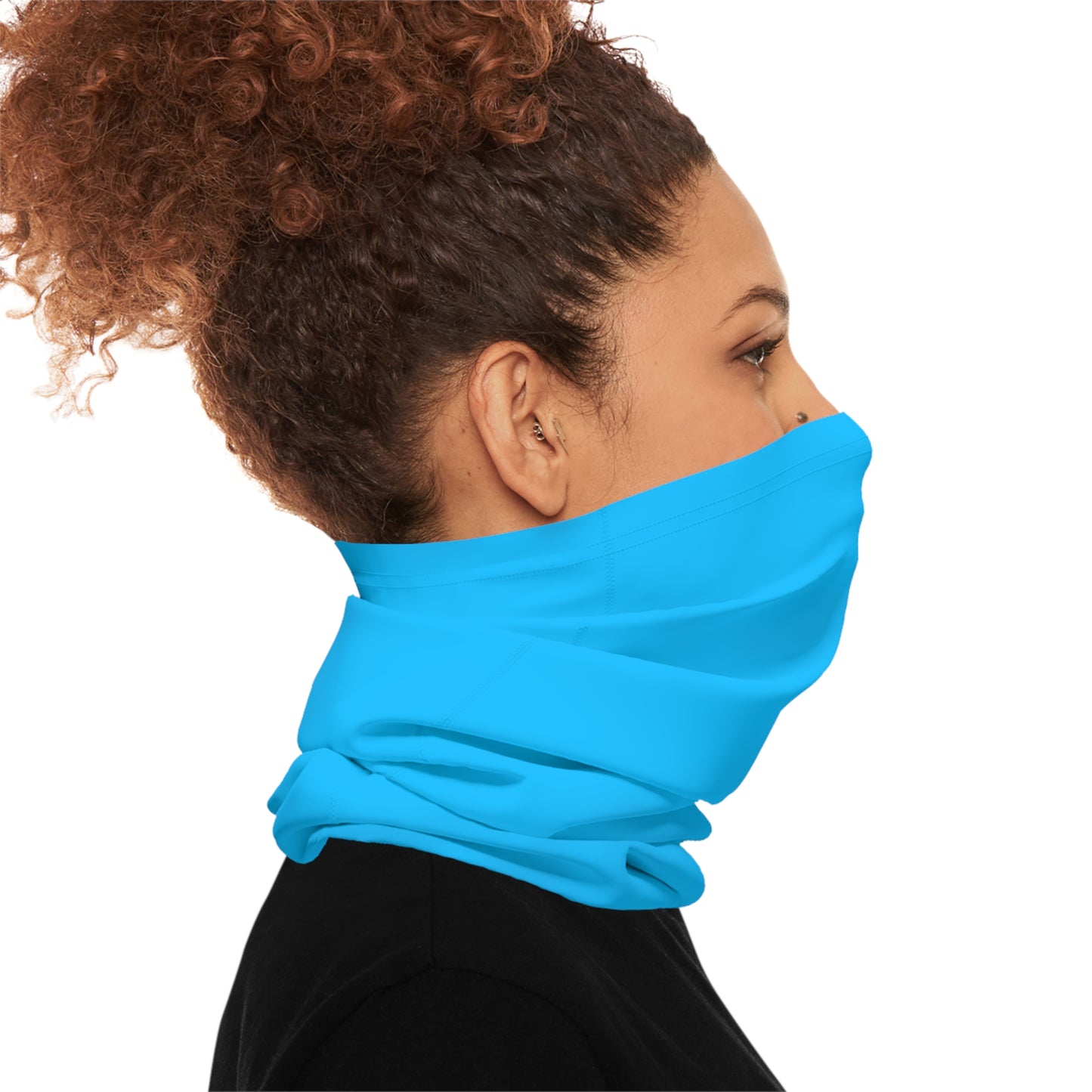 Blue Solo Color Midweight Neck Gaiter