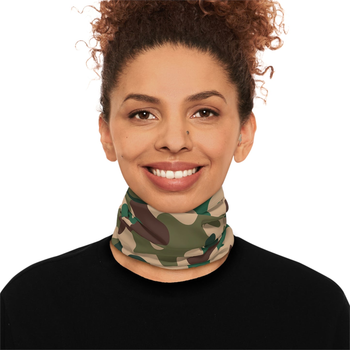 Brown and Green Camo Lightweight Neck Gaiter