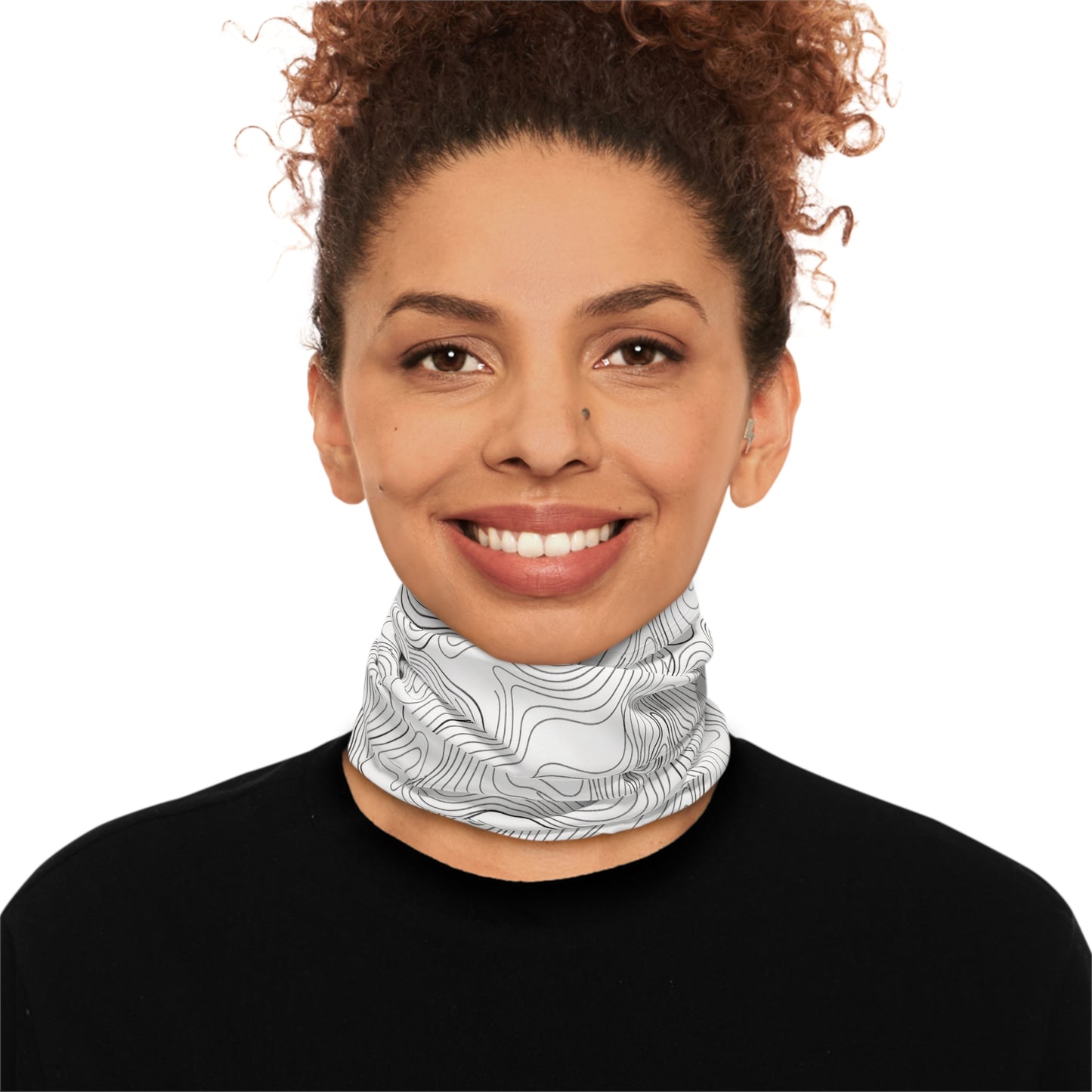 White Topo Lightweight Neck Gaiter