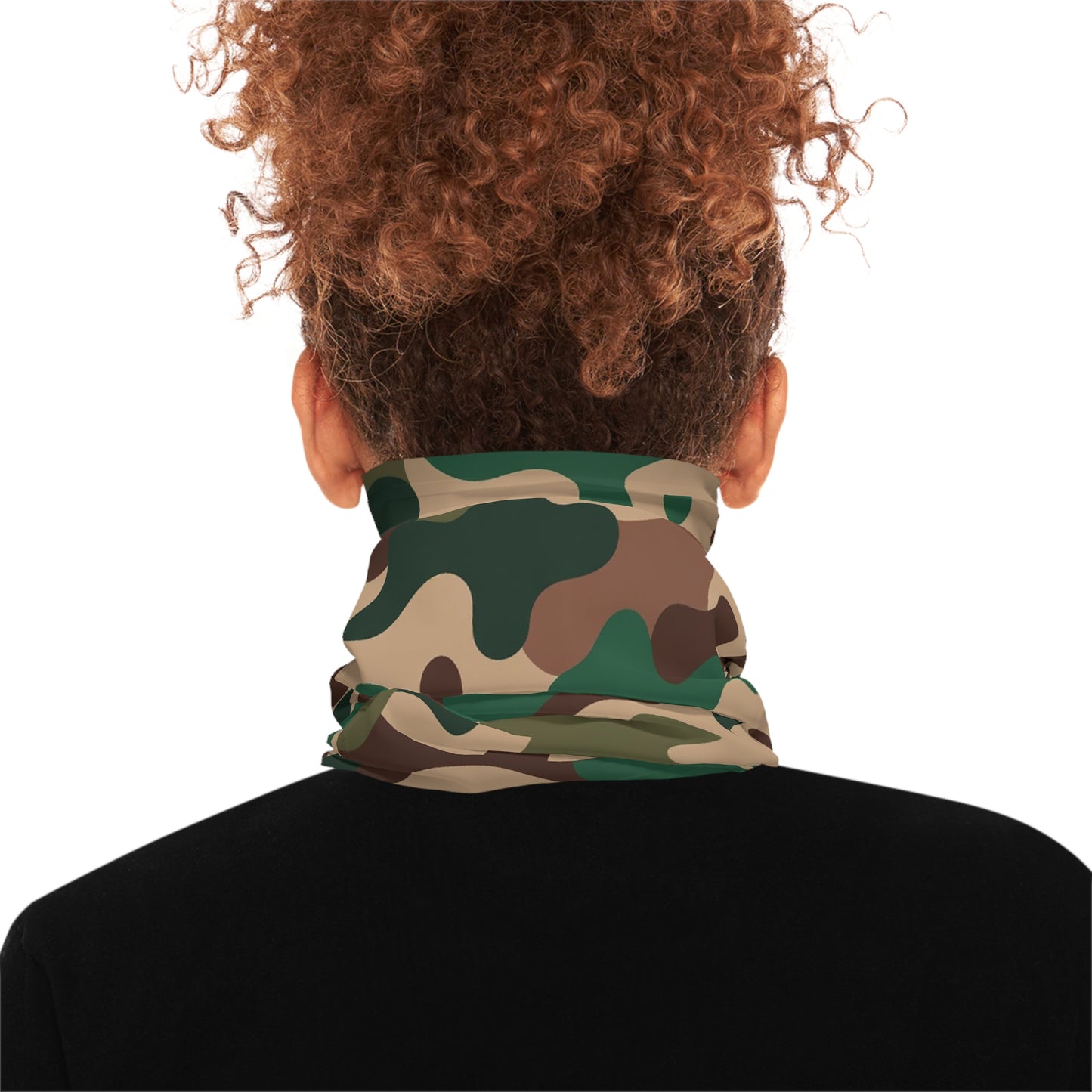 Brown and Green Camo Lightweight Neck Gaiter