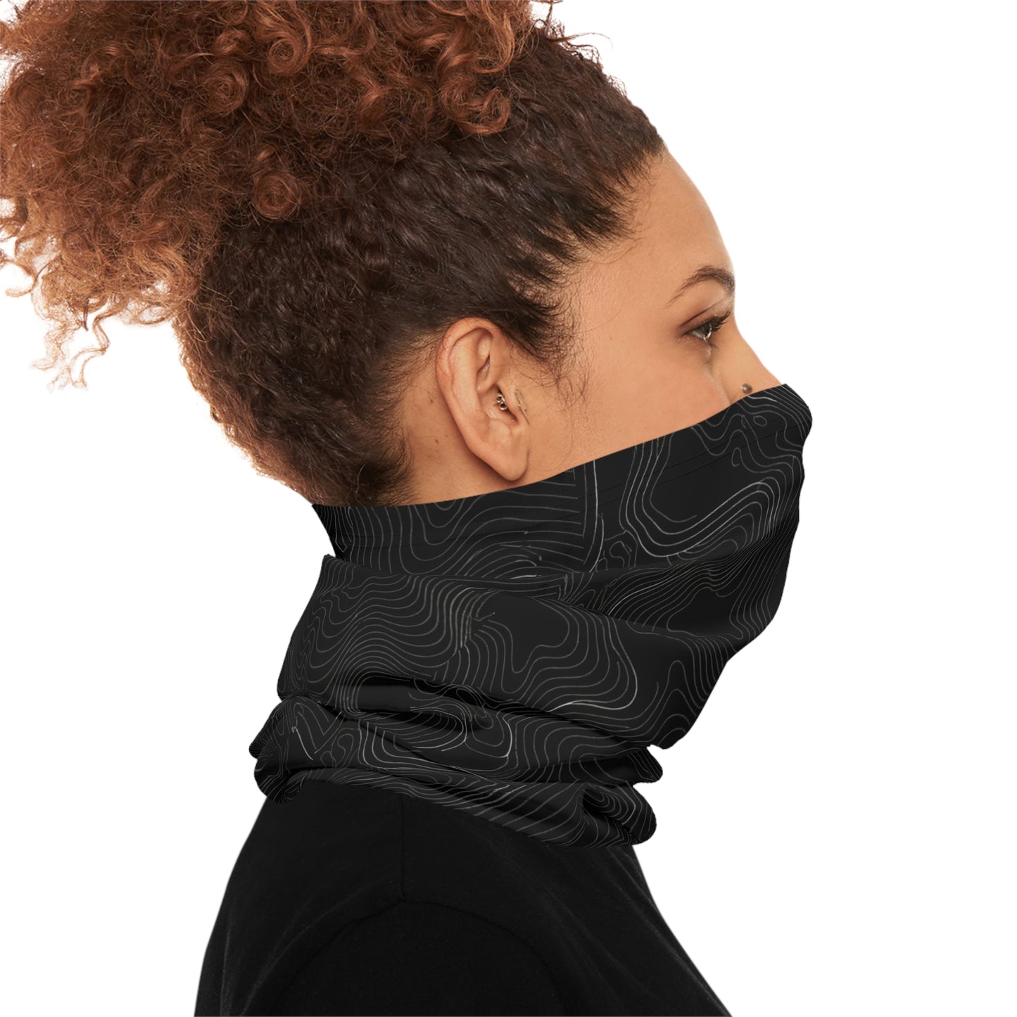 Black Topo Lightweight Neck Gaiter