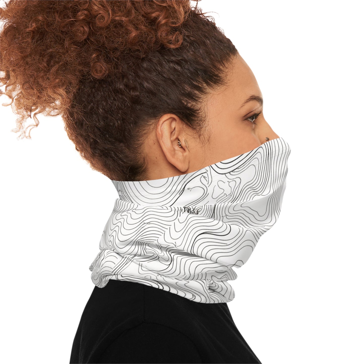 White Topo Lightweight Neck Gaiter