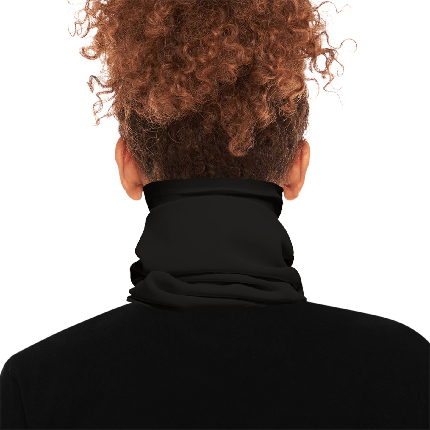 Black Solo Color Midweight Neck Gaiter