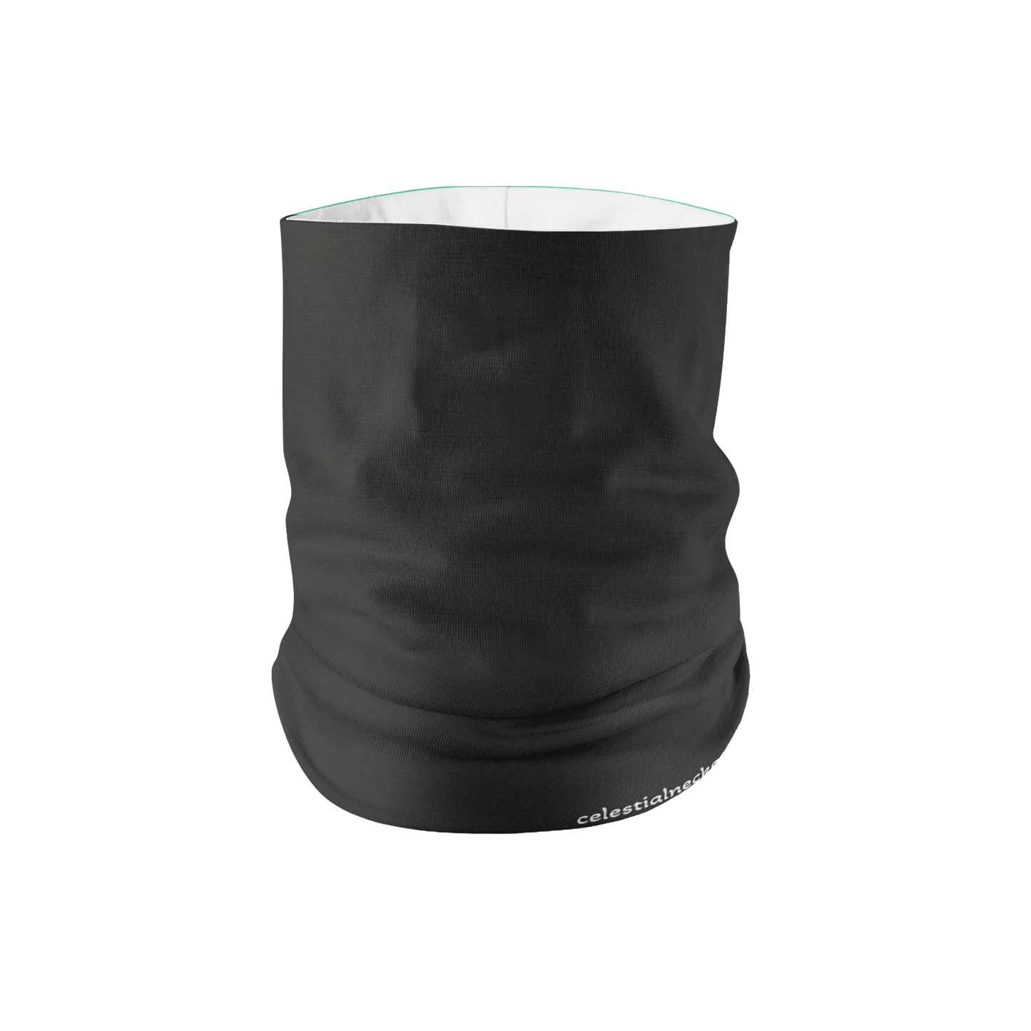 Black Solo Color Midweight Neck Gaiter