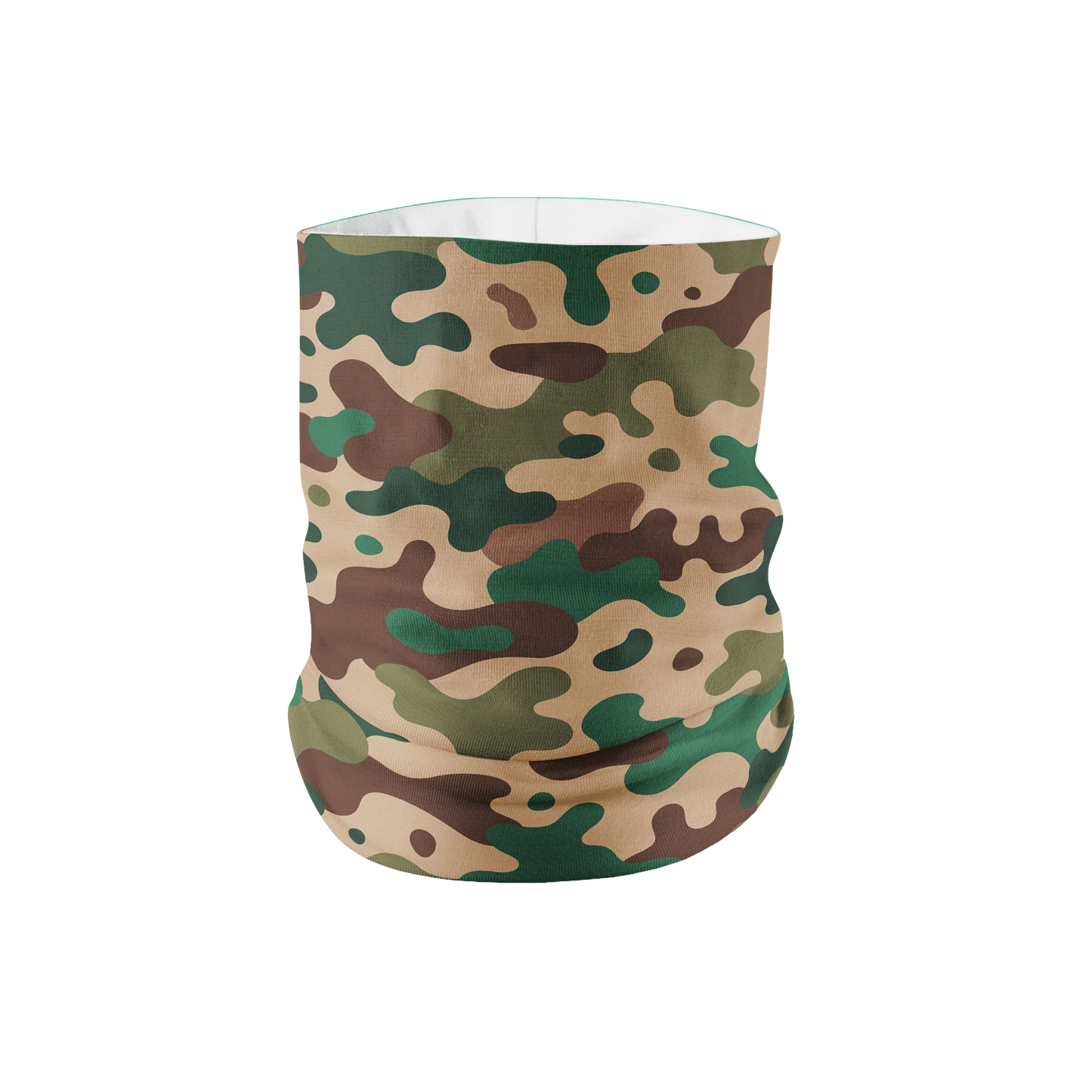 Brown and Green Camo Lightweight Neck Gaiter