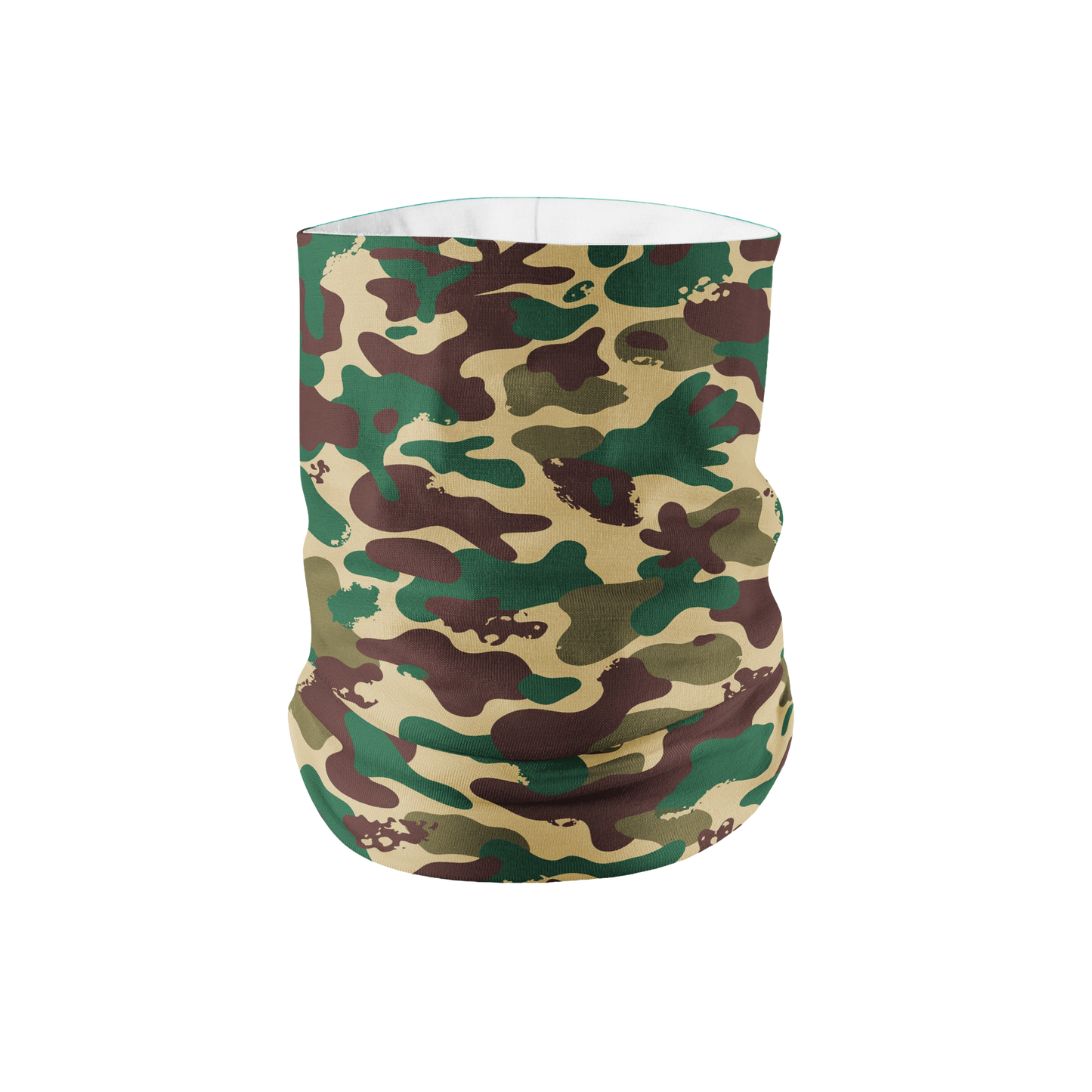 Green and Brown Camo Lightweight Neck Gaiter
