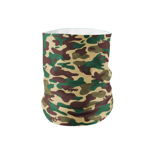 Green and Brown Camo Lightweight Neck Gaiter