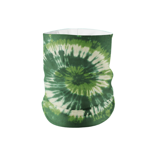 Green Swirl Tie Dye Lightweight Neck Gaiter