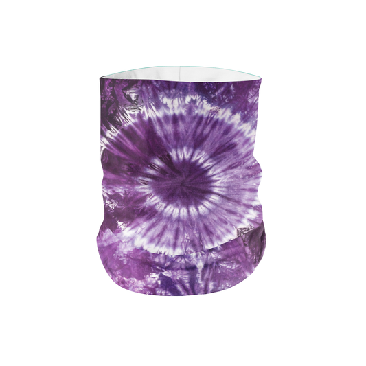 Purple Swirl Tie Dye Lightweight Neck Gaiter