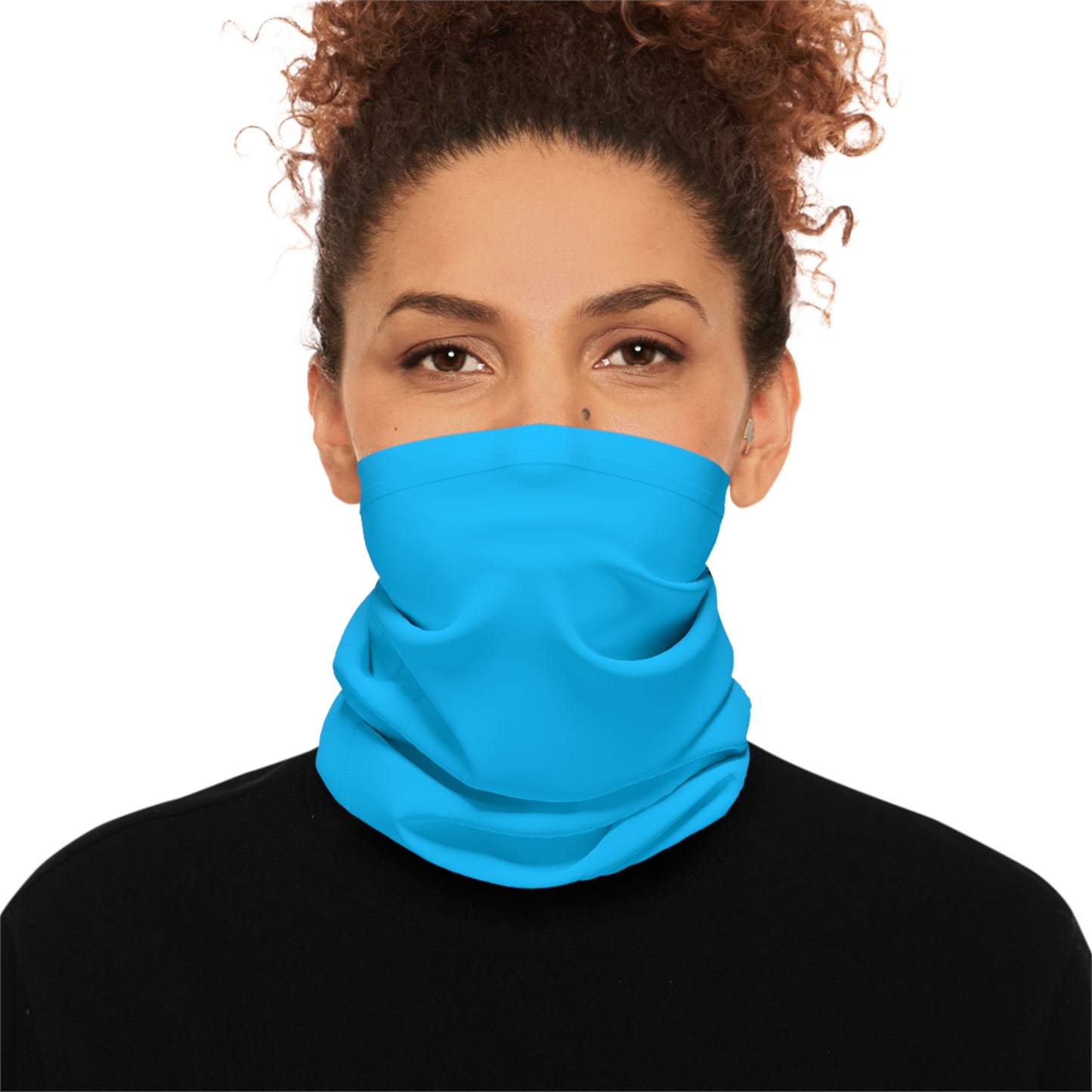 Blue Solo Color Midweight Neck Gaiter