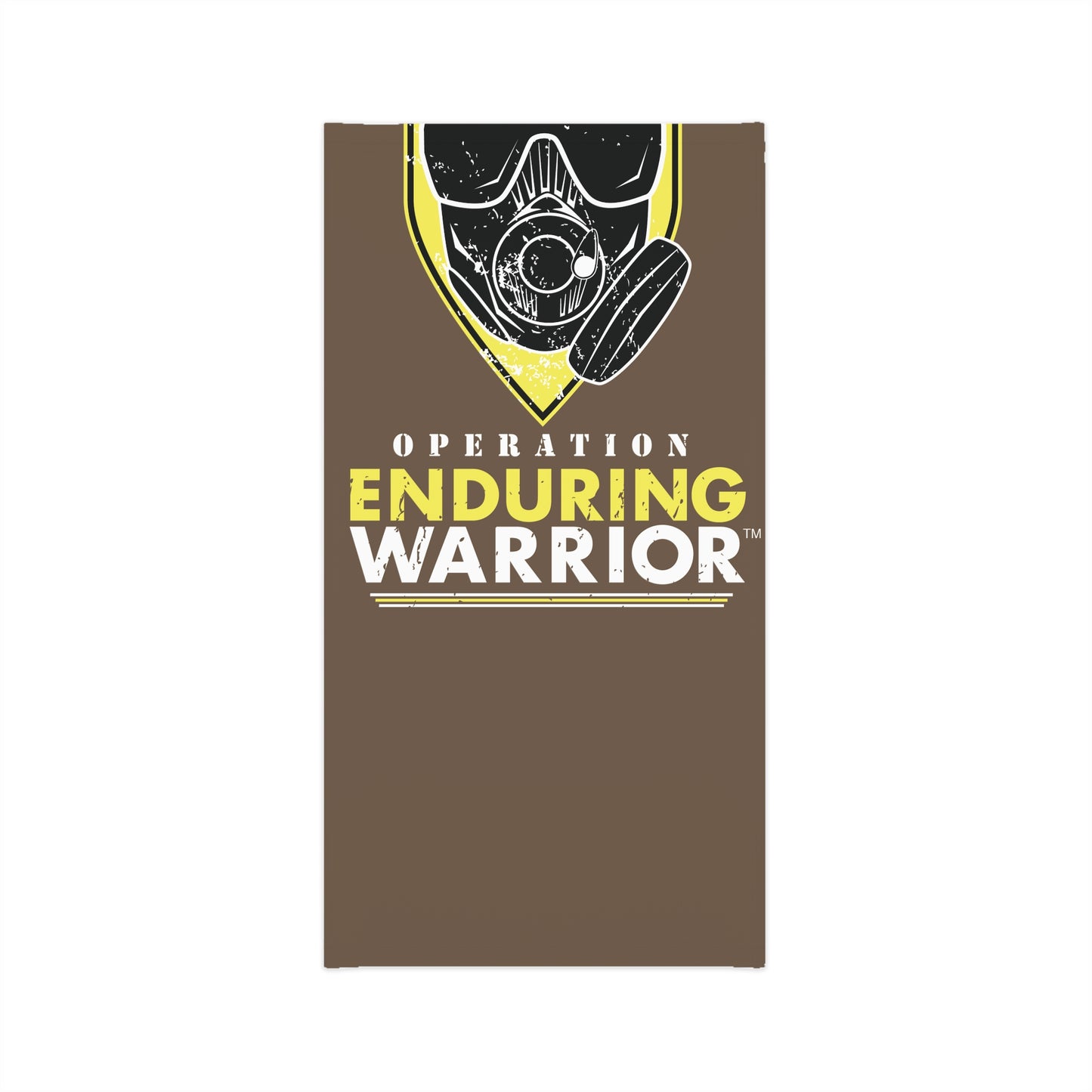 Brown Copy of Operation Enduring Warrior Mask Lightweight Neck Gaiter
