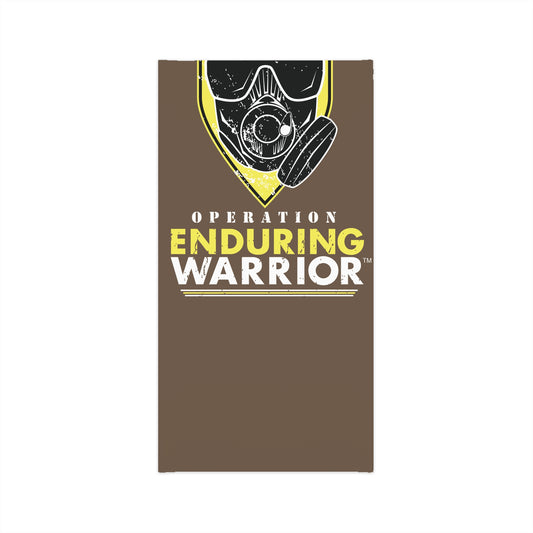 Brown Copy of Operation Enduring Warrior Mask Lightweight Neck Gaiter