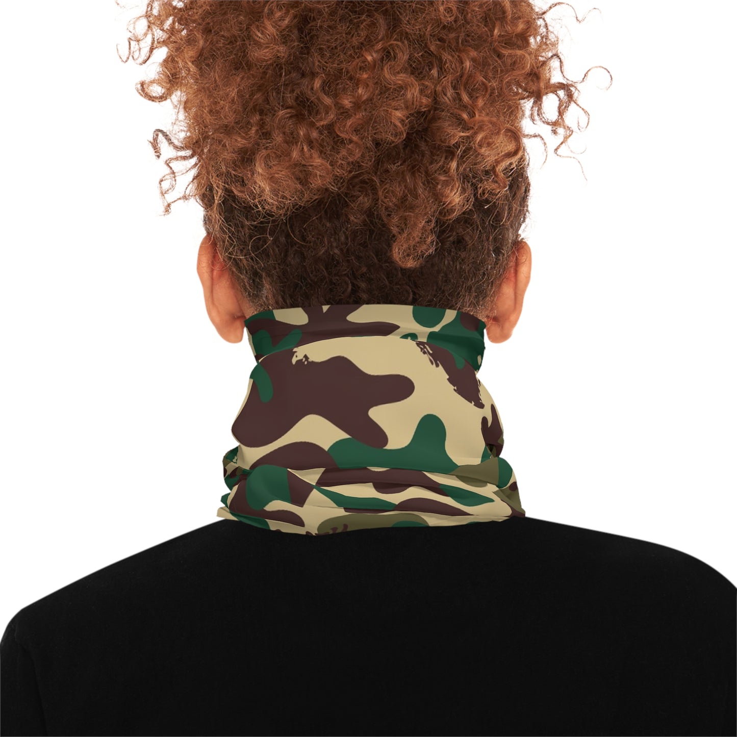 Green and Brown Camo Lightweight Neck Gaiter