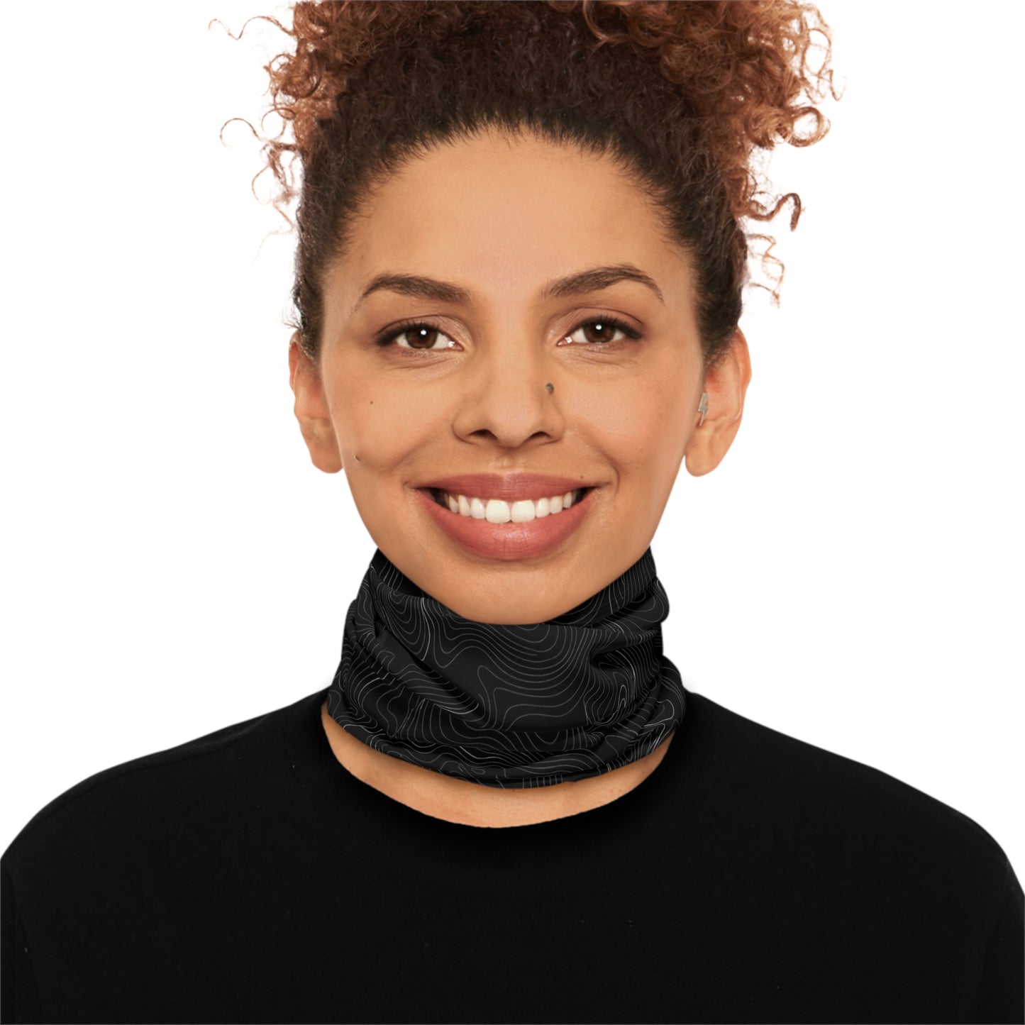 Black Topo Lightweight Neck Gaiter