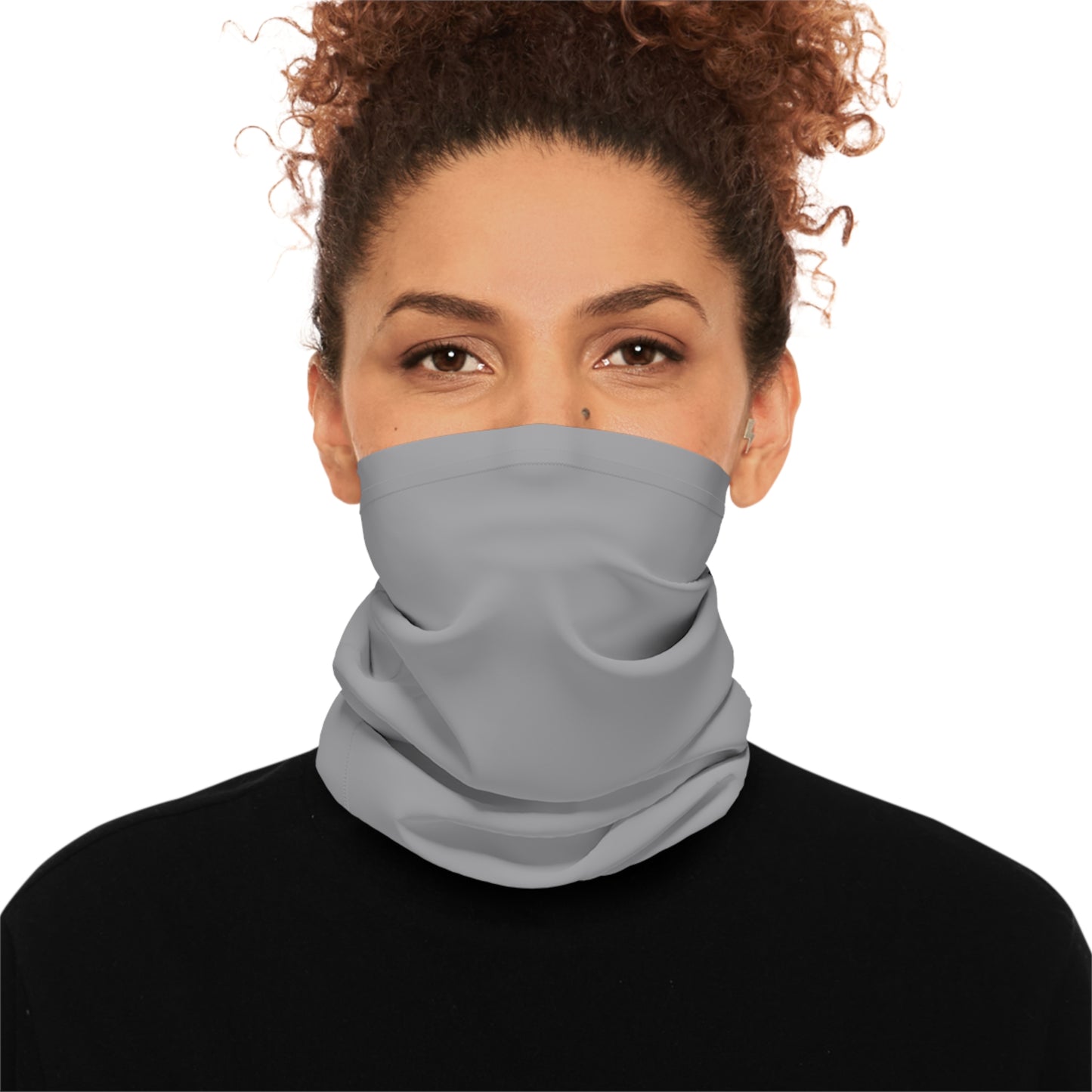 Grey Solo Color Midweight Neck Gaiter