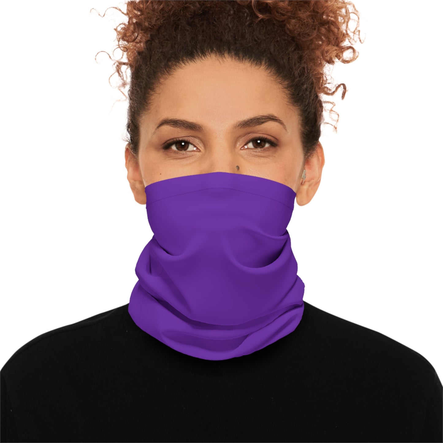 Purple Solo Color Midweight Neck Gaiter
